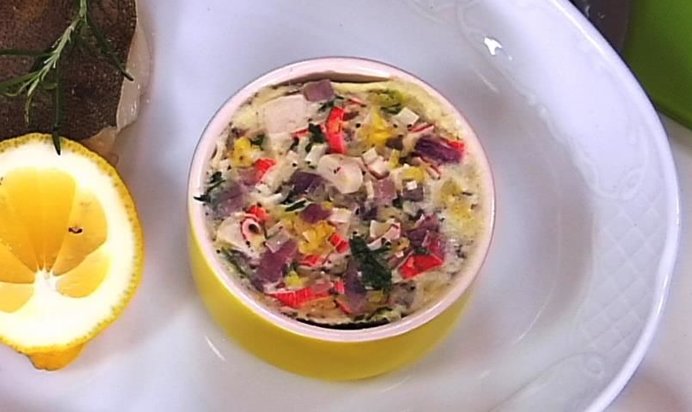 Крабовая запеканка за 15 минут