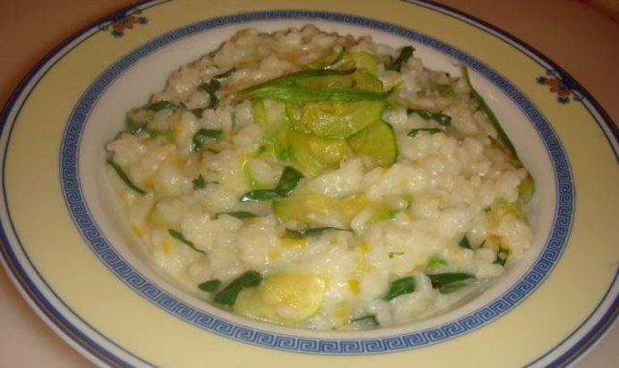 Ризотто с молодым кабачком и тархуном