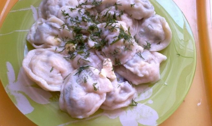 Пельмени с грибами