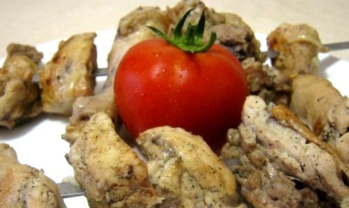 Шашлык из курицы в уксусе