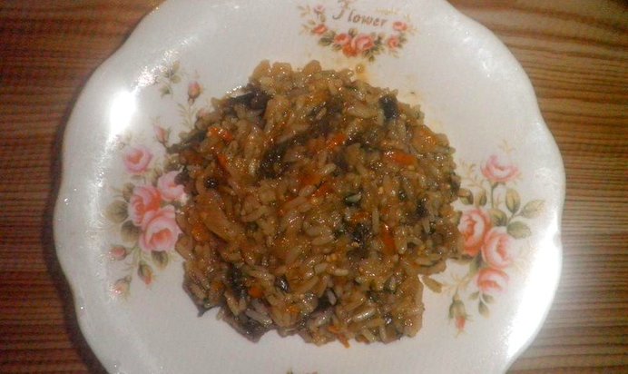 Плов с баклажанами