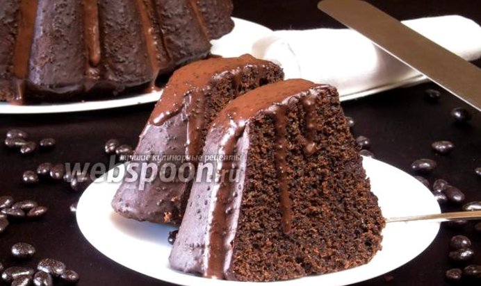 Рождественский шоколадный кекс с маком