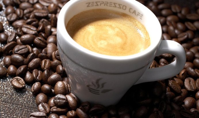 Райский кофе с медом и малиновым соком