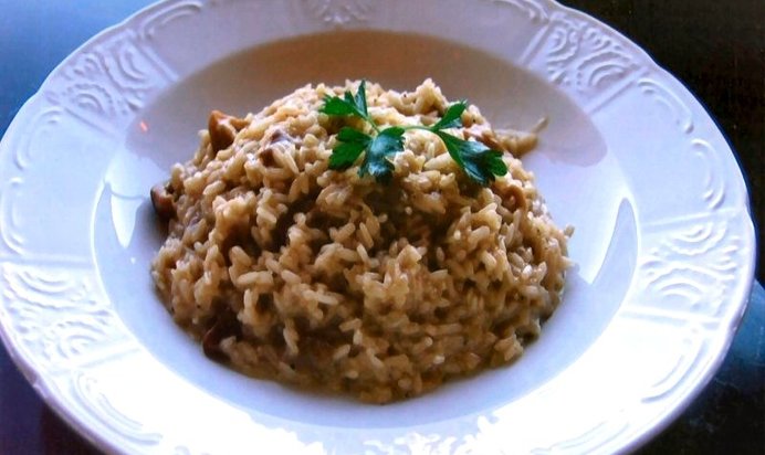 Ризотто с опятами