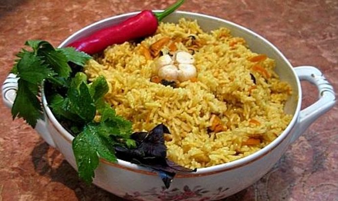 Плов с мидиями