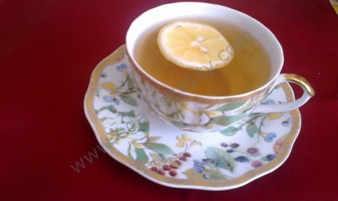 Зеленый чай с лимоном