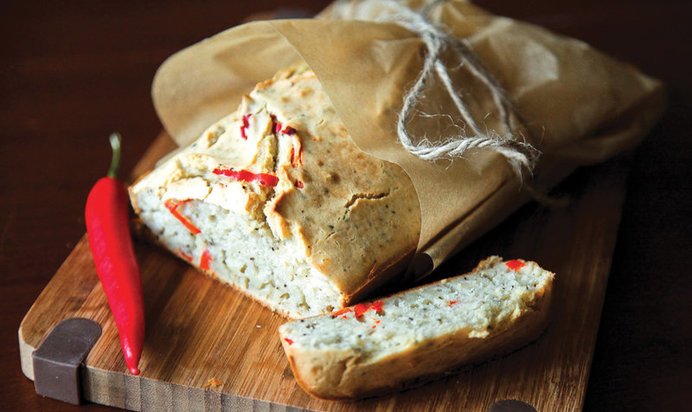 Острый чили-хлеб с чесноком