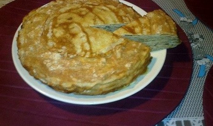 Блинный торт «Яблочный Спас»