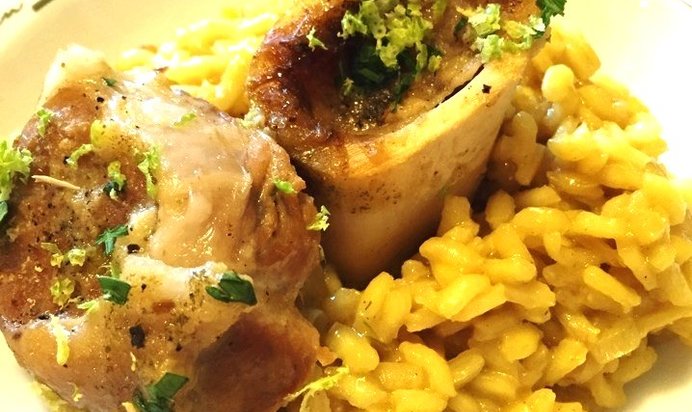 Оссобуко по‑милански с шафрановым ризотто