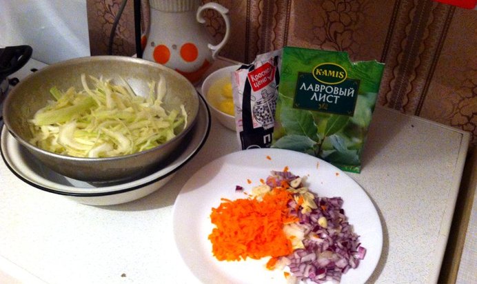 Простые щи без зажарки