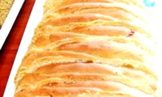 Хлеб для пикника с ветчиной и сыром