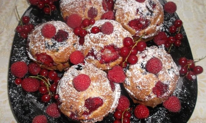 Маффины с ягодами