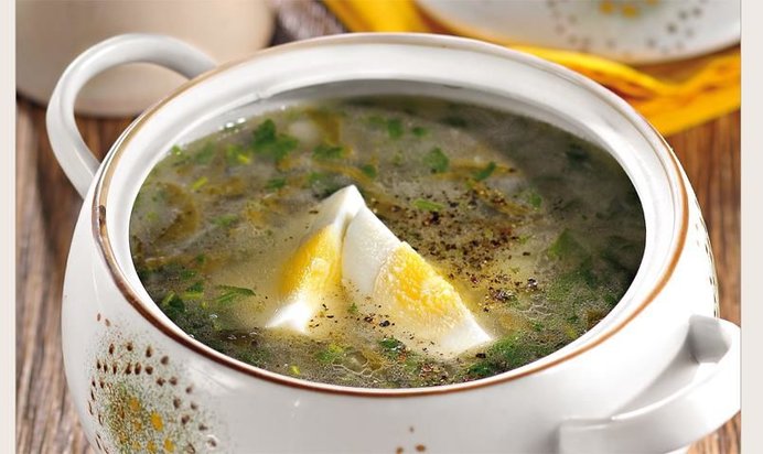 Зеленые щи из щавеля