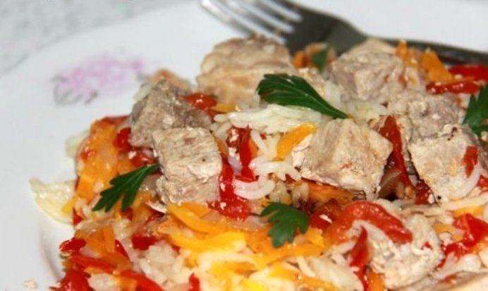 Плов в аэрогриле