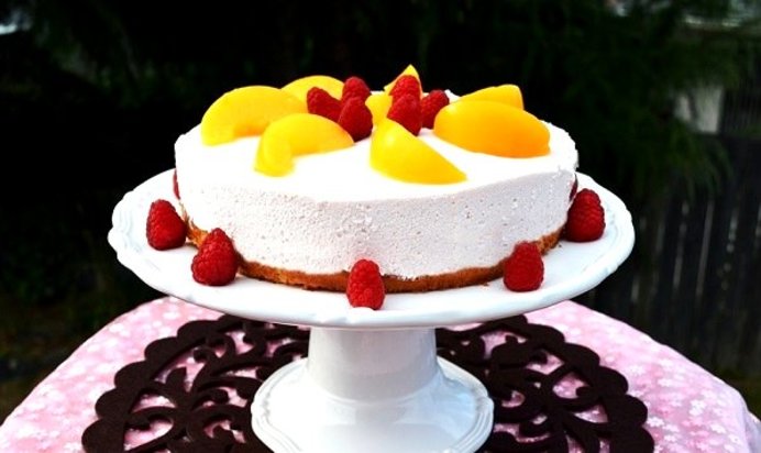 Торт со сметаной и желатином