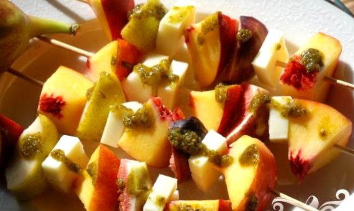 Персиковые шашлыки