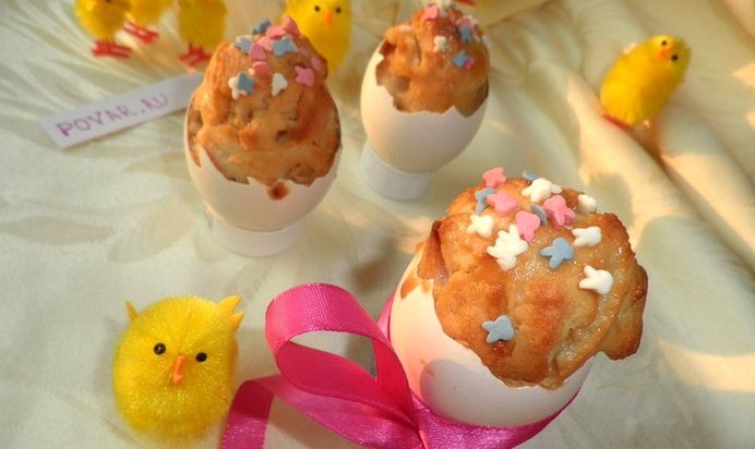Детские пасхальные кексики