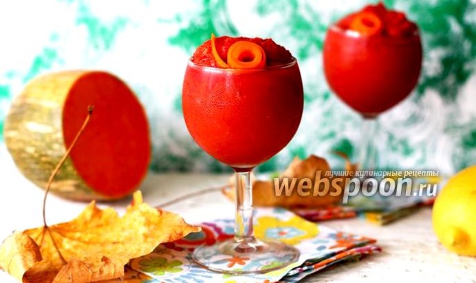 Тыквенно-малиновый смузи