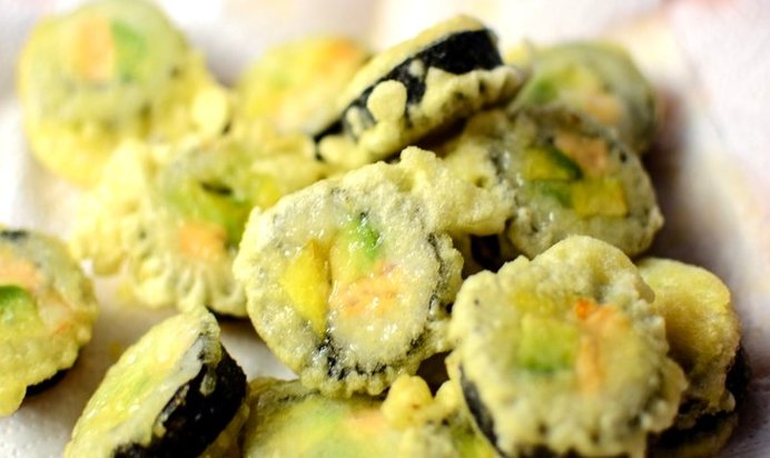 Роллы в темпуре