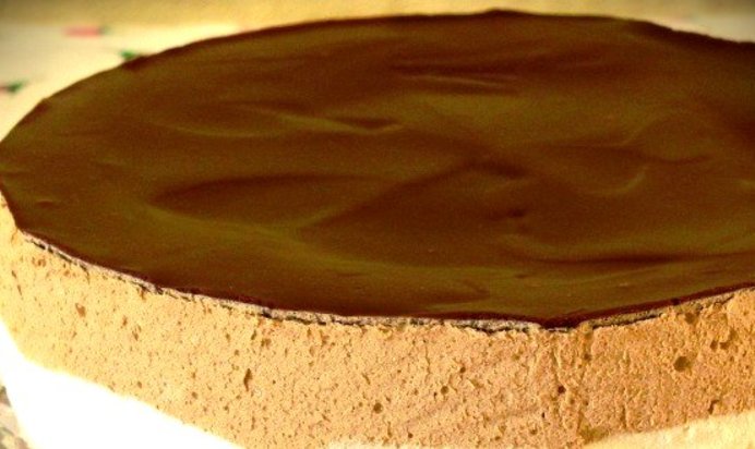 Шоколадное суфле для торта