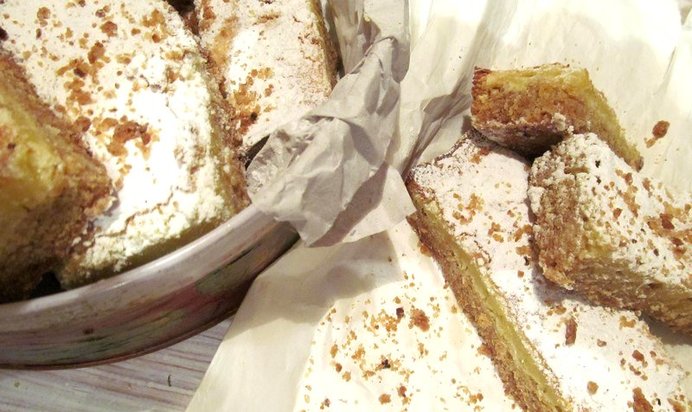 Лимонное пирожное