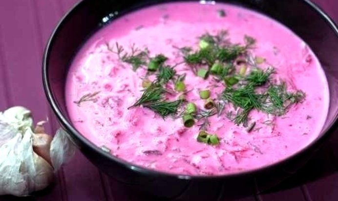 Свекольник на кефире