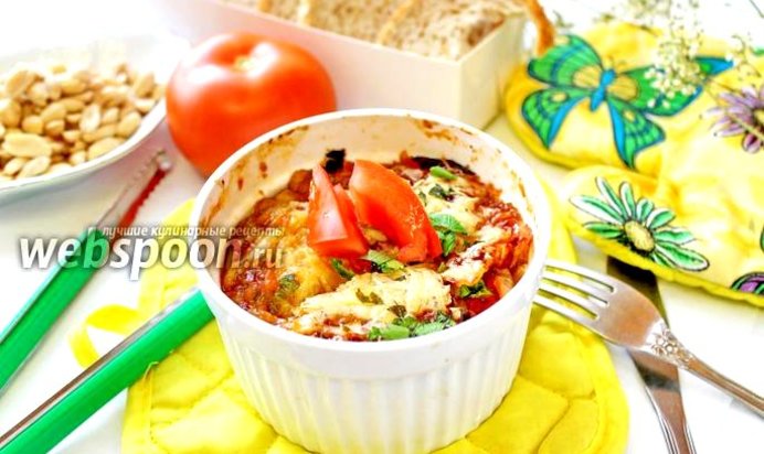 Запеканка из баклажанов и помидор