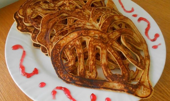 Ажурные блинчики Сердце