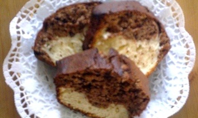 Мраморный кекс с шоколадом