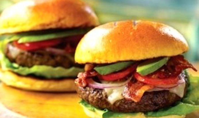 Бургер с ветчиной