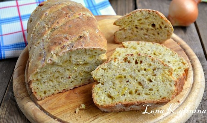 Бездрожжевой итальянский хлеб с сыром