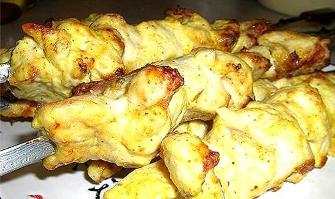 Шашлык из кальмаров