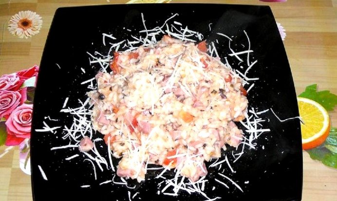 Ризотто с ветчиной