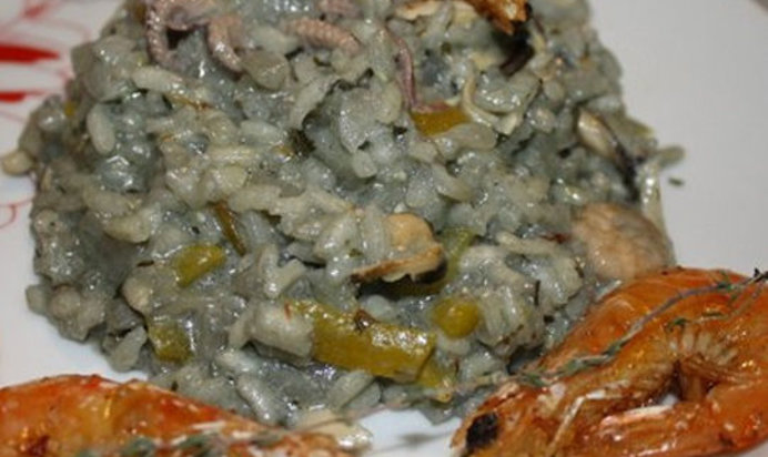 Черное ризотто