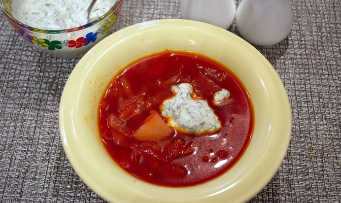 Диетический борщ для похудения