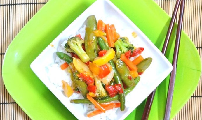 Овощи в кисло-сладком соусе