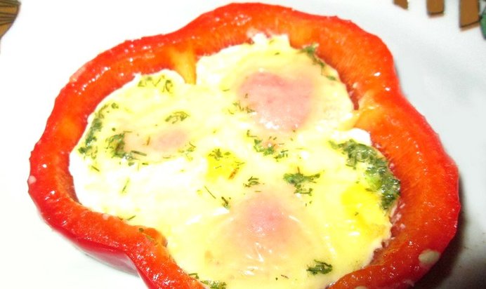 Омлет в перце