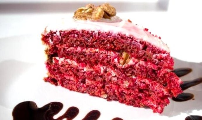 Торт Красный бархат без красителя