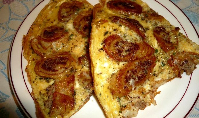 Блинчики в омлете