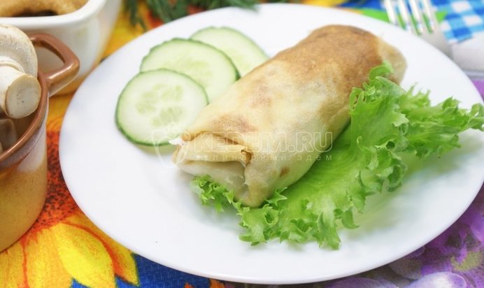 Блинчики фаршированные фаршем