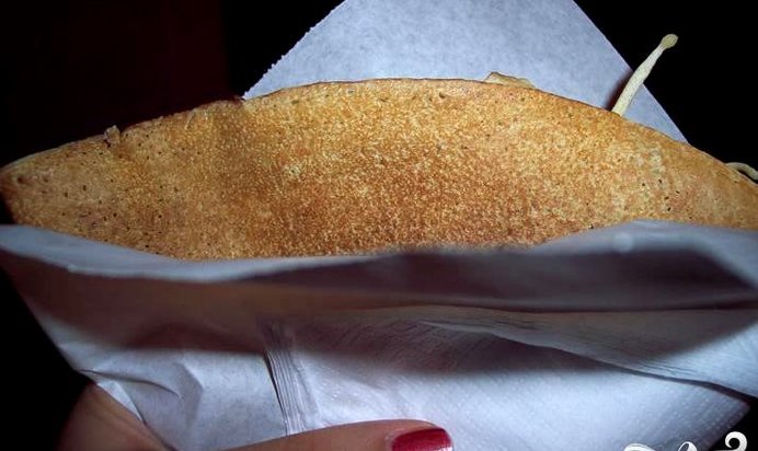 Блинчики с шоколадным ореховым кремом