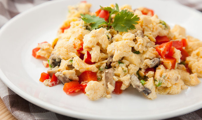 Омлет с овощами на пару