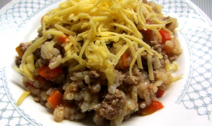 Мясное ризотто