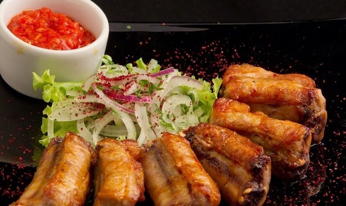 Шашлык из свиных ребрышек