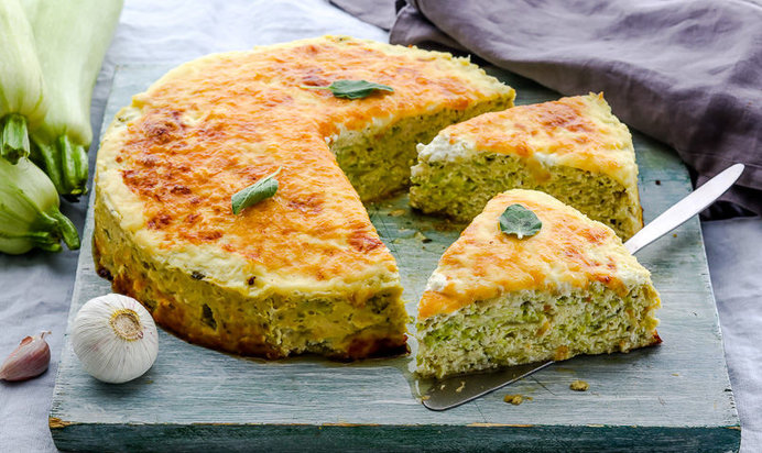 Запеканка из кабачков с курицей