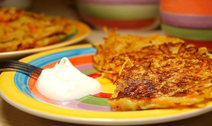 Картофельные оладьи постные