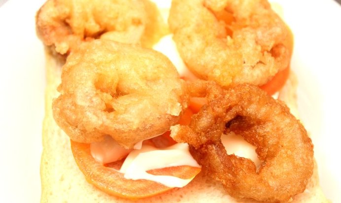 Бутерброды с кальмарами