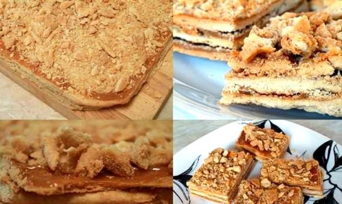 Пирожное с вареной сгущенкой