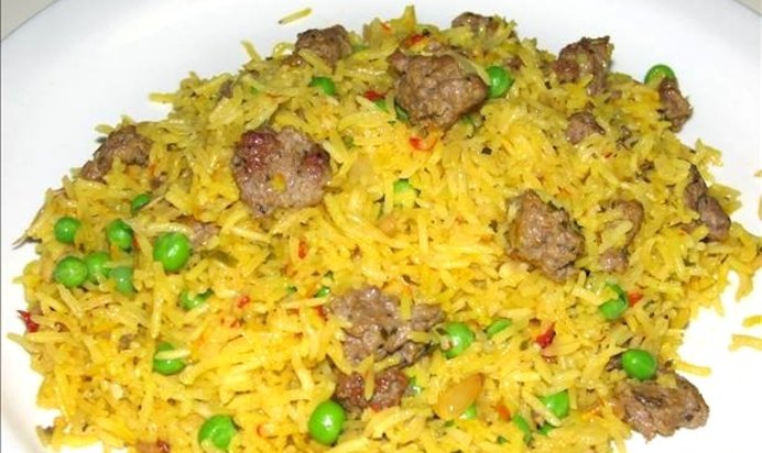 Плов с горохом