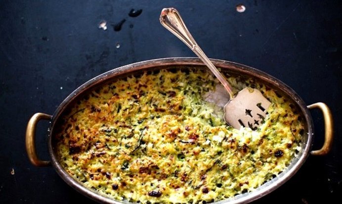 Кабачки под соусом Бешамель